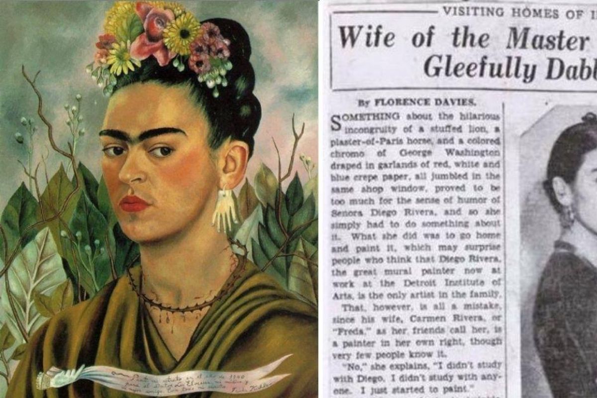 The headline writer for this 1933 Frida Kahlo article would undoubtedly like a do-over