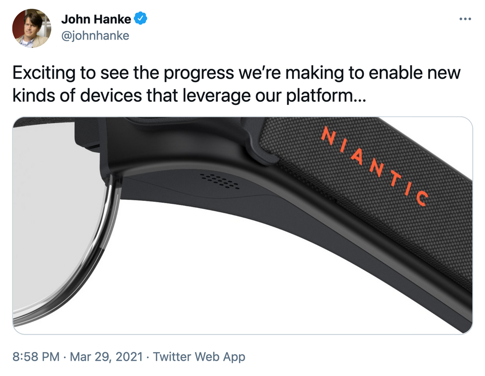 Teaser image tweeted by Niantic boss John Hanke