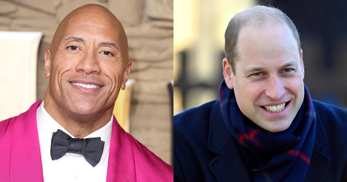 The Rock Offers Hilarious Response To Prince William Being Named 'World's Sexiest Bald Man'