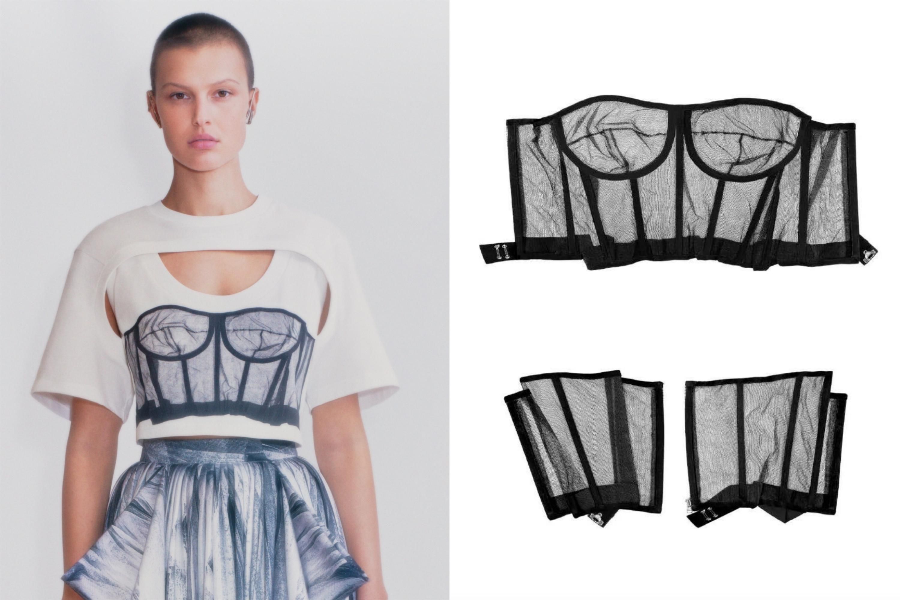 Alexander mcqueen discount corset top