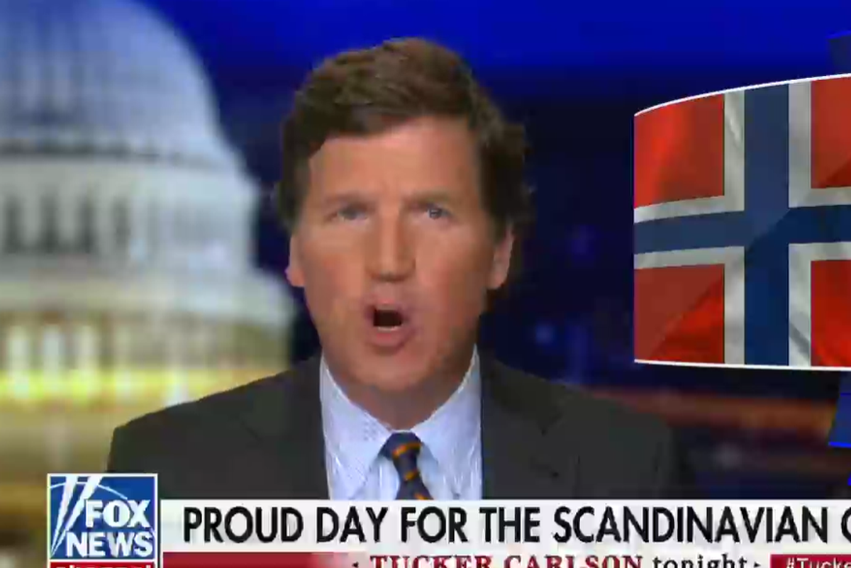 Tucker Carlson Filled With White Pride Over Deb Haaland's Scandinavian Heritage