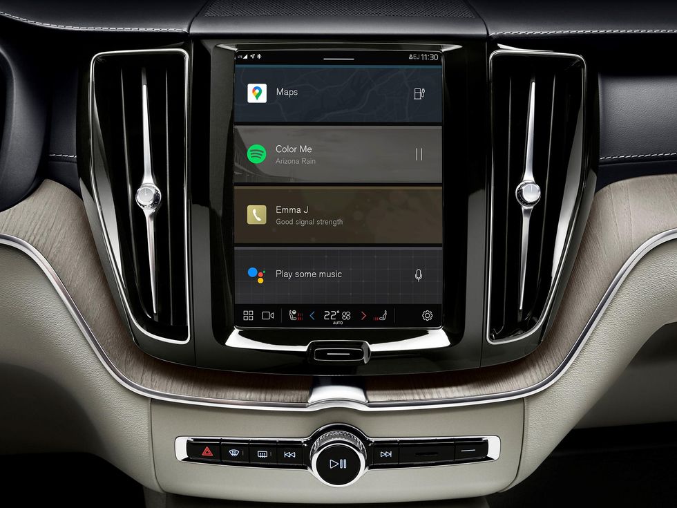 Volvo Android infotainment interface