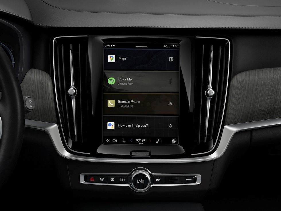 Volvo Android infotainment interface