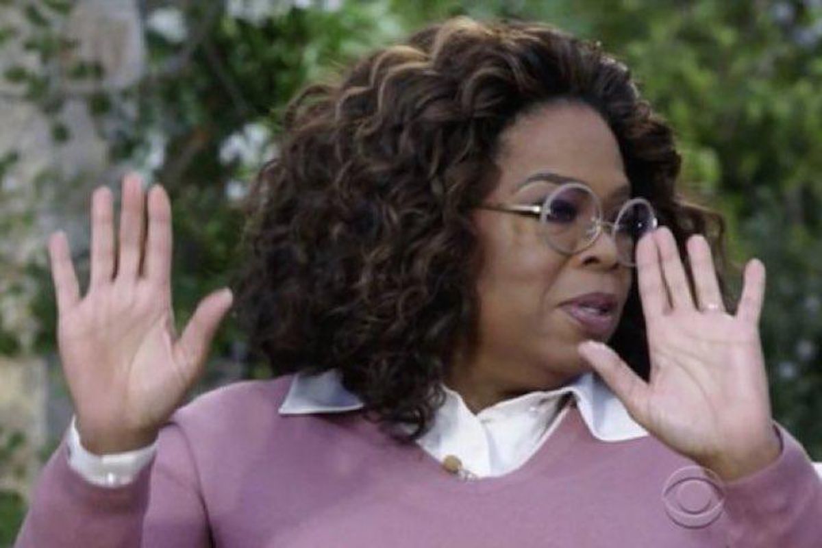 Oprah during an interview