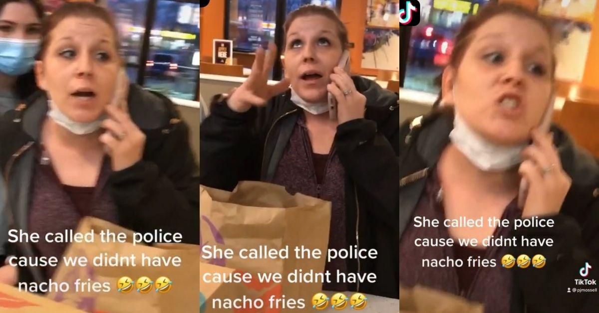 'Karen' Calls Cops On Taco Bell Workers After Being Told She Couldn't Order Nacho Fries In Viral Video