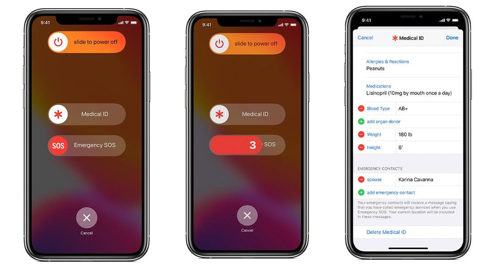 iPhone Emergency SOS mode