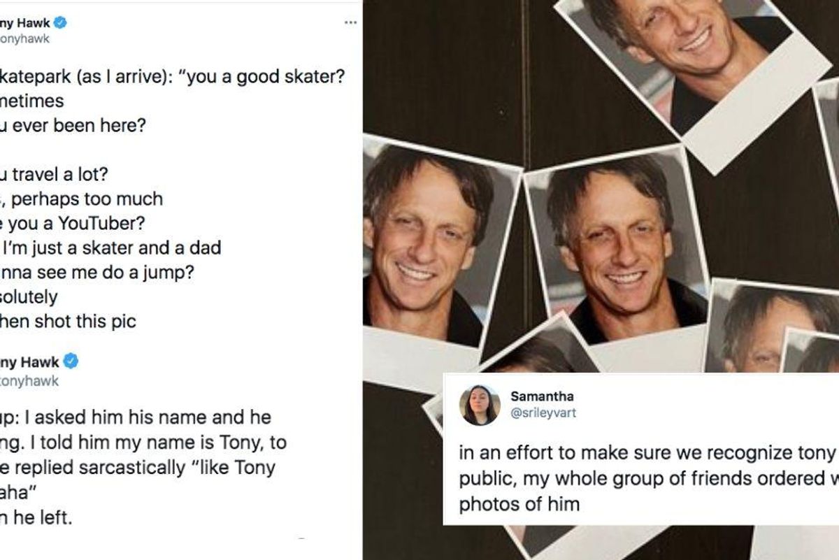People not recognizing Tony Hawk as Tony Hawk is the most hilarious and wholesome thing ever