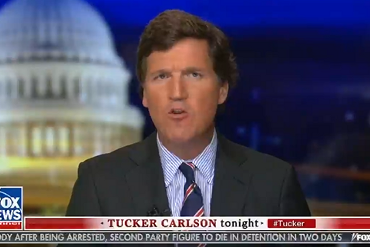 American Troops Deploy Combat Boots Directly Up Tucker Carlson's Ass