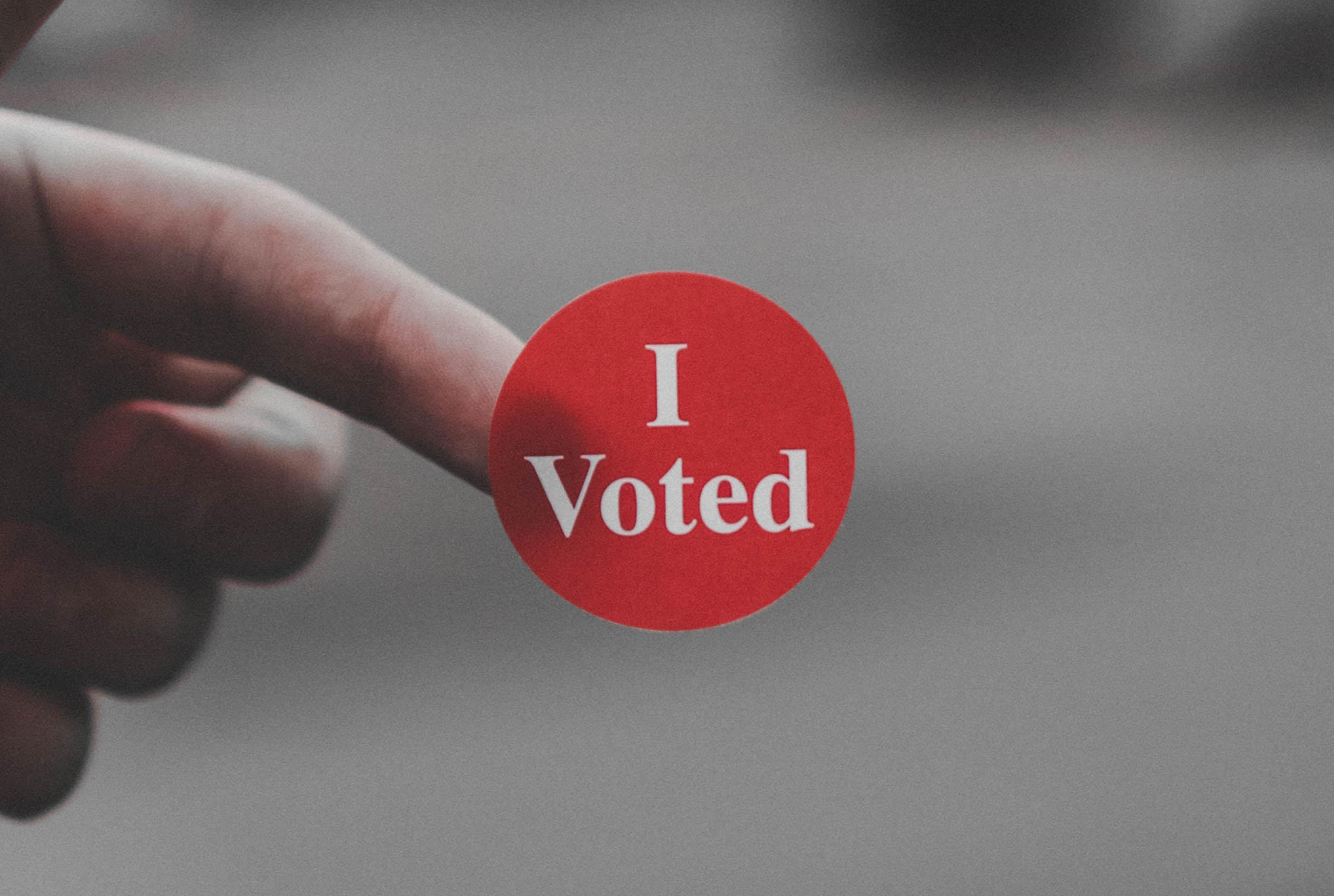 'I voted'