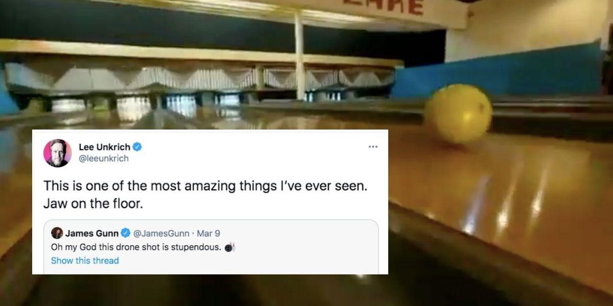 Seemingly impossible drones in the bowling alley in Minneapolis amaze the best filmmakers
