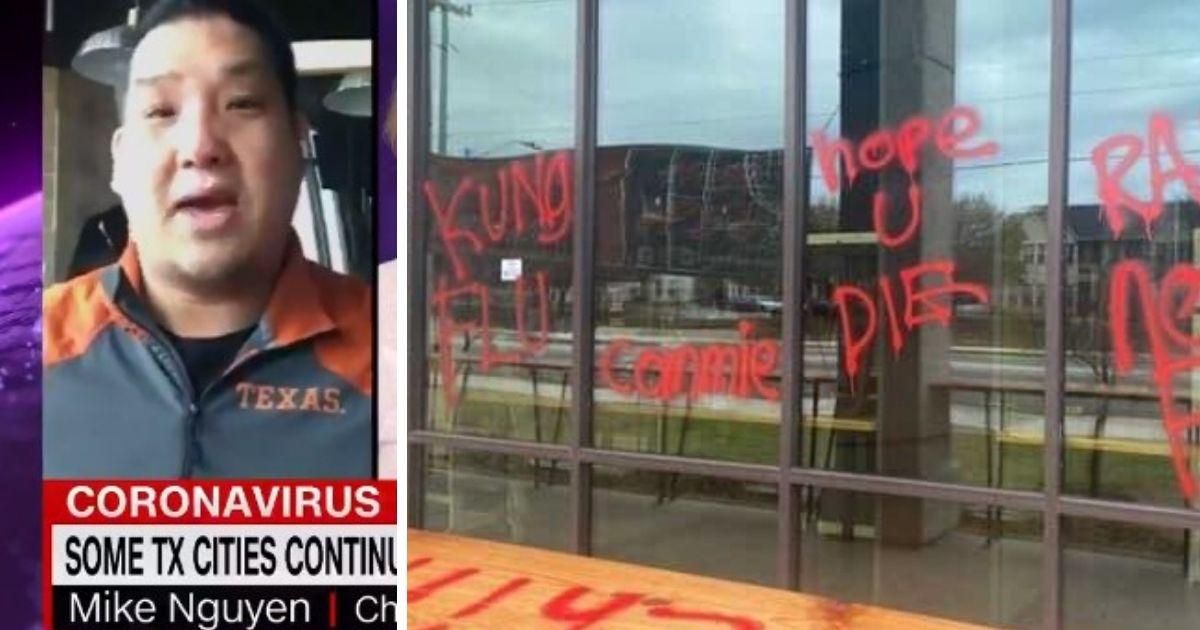 Texas Ramen Restaurant Covered In Racist Graffiti After Owner Criticizes GOP Governor On TV