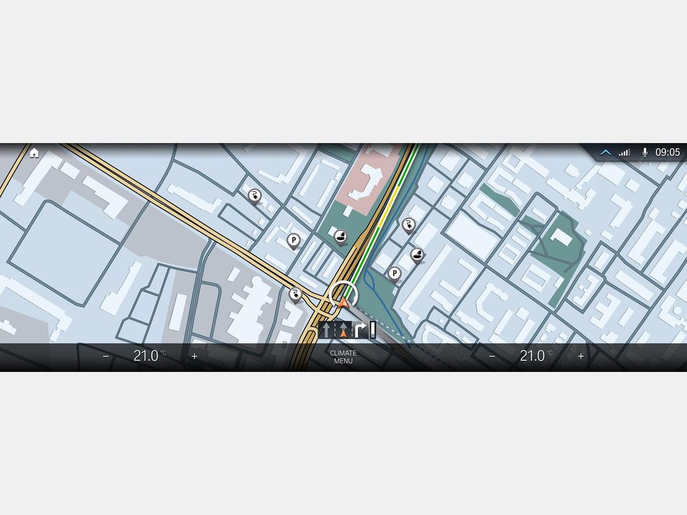BMW iDrive 8  navigation BMW maps