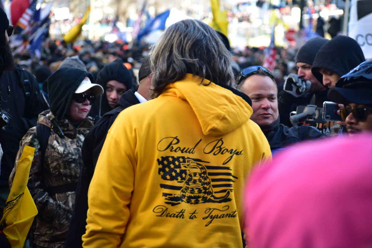 ​Proud Boys at Virginia 2nd Amendment Rally in 2020. 