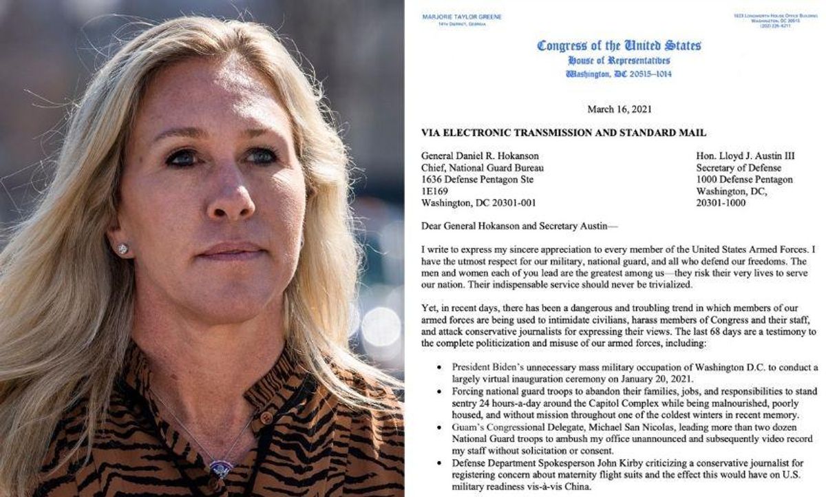 QAnon Rep Claims Guam National Guard Troops 'Ambushed' Her Office in Bonkers Letter to the Pentagon