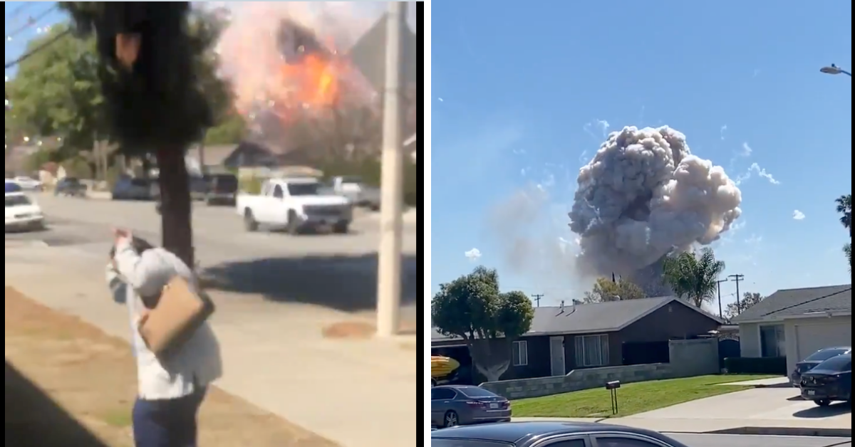 Videos Capture Moment Large Cache Of Fireworks Explodes At House In California, Killing Two