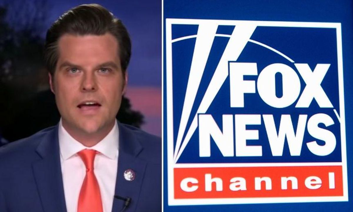 Fox News Issues Brutal Statement that It Has 'No Interest' in Hiring Matt Gaetz and the Mockery Was Swift