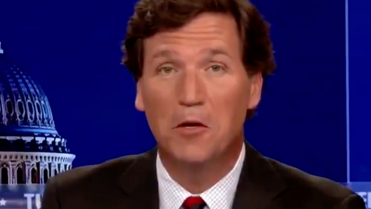 Tucker Carlson lies