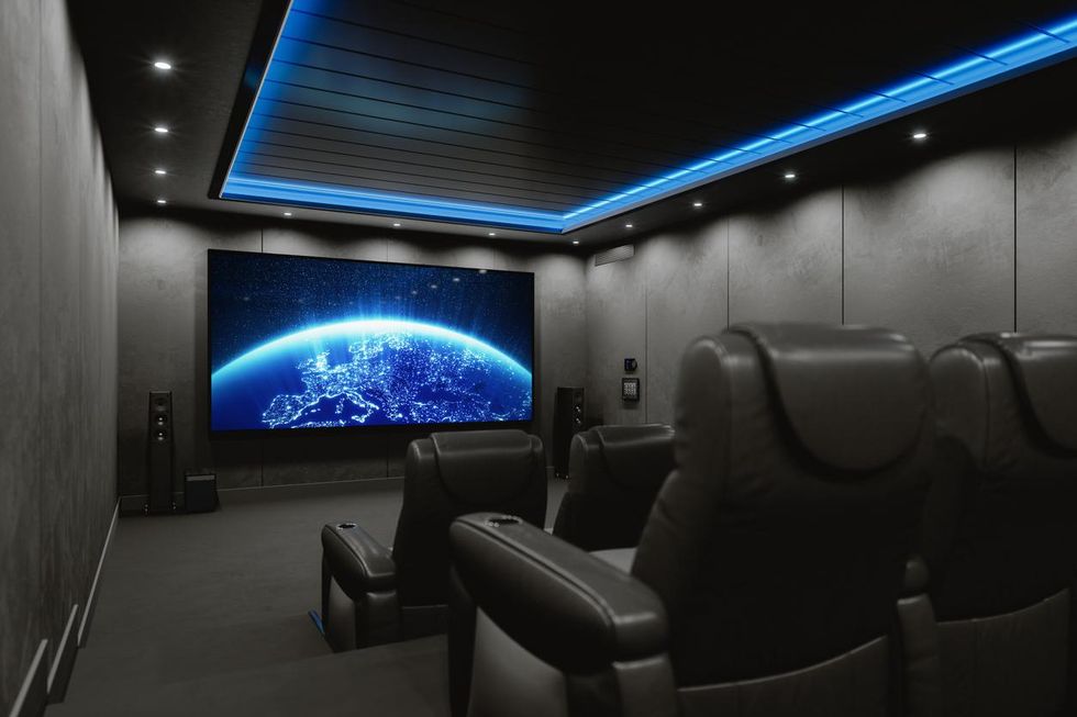 Home cinema stock image