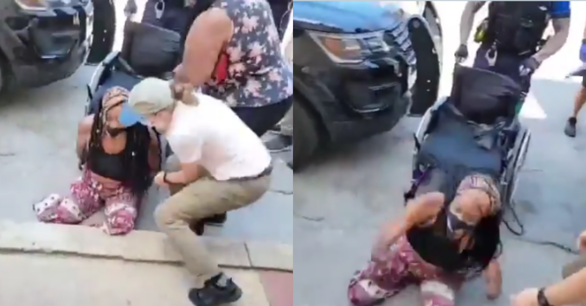 Texas Police Under Fire For Appearing To Dump Quadriplegic Protester Out Of Her Wheelchair
