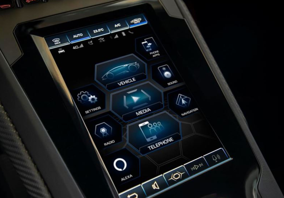 Lamborghini infotainment