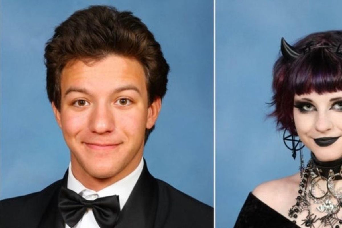 High school salutatorian's Goth yearbook photo is going viral for the best reasons