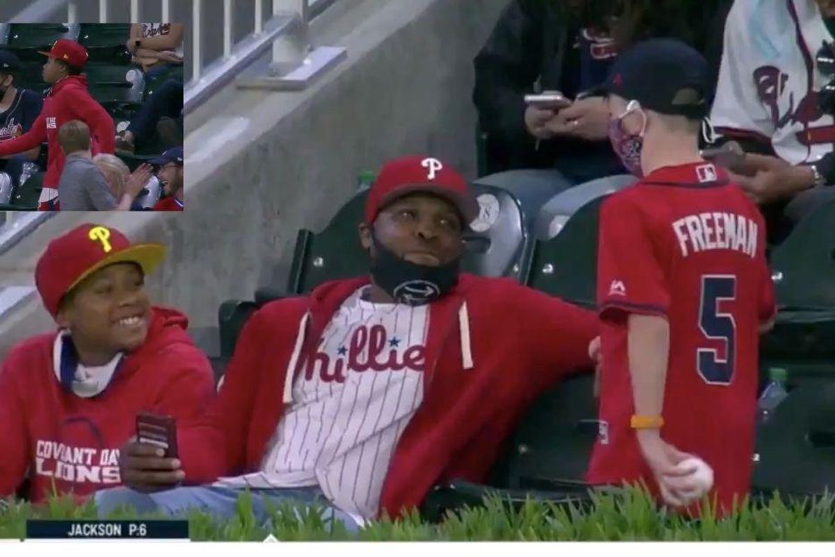 Young baseball fan goes viral after sweetly giving up home run