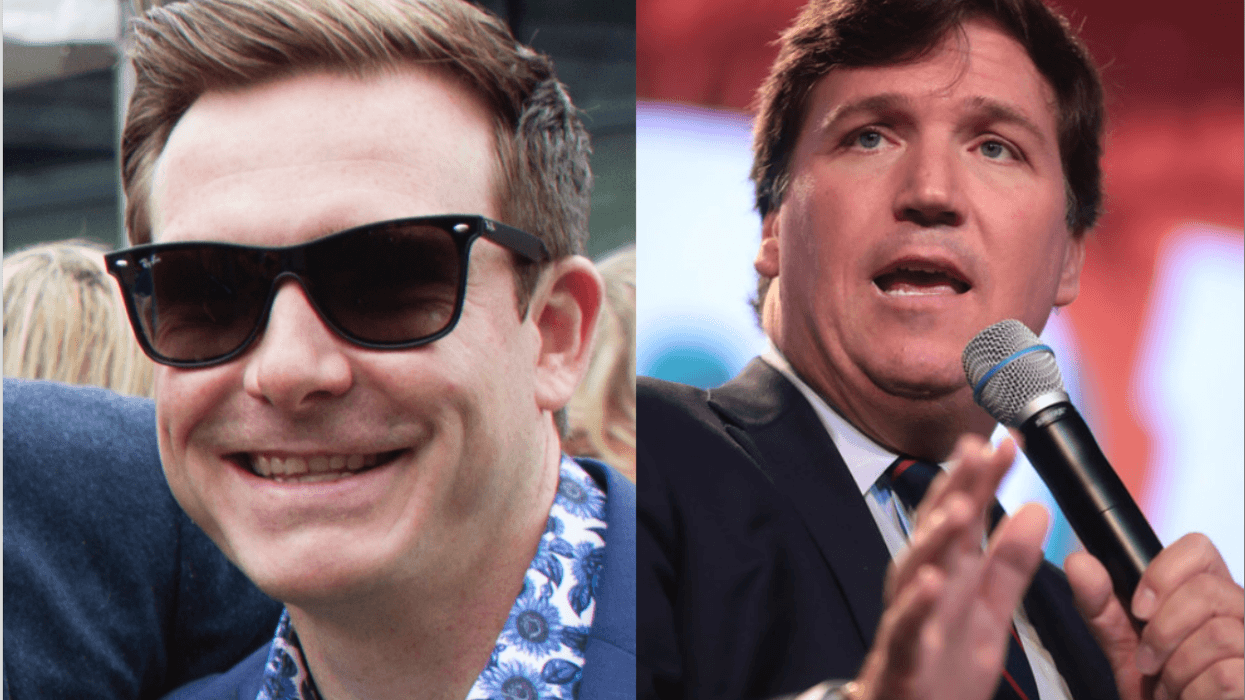 Lachlan Murdoch and Tucker Carlson