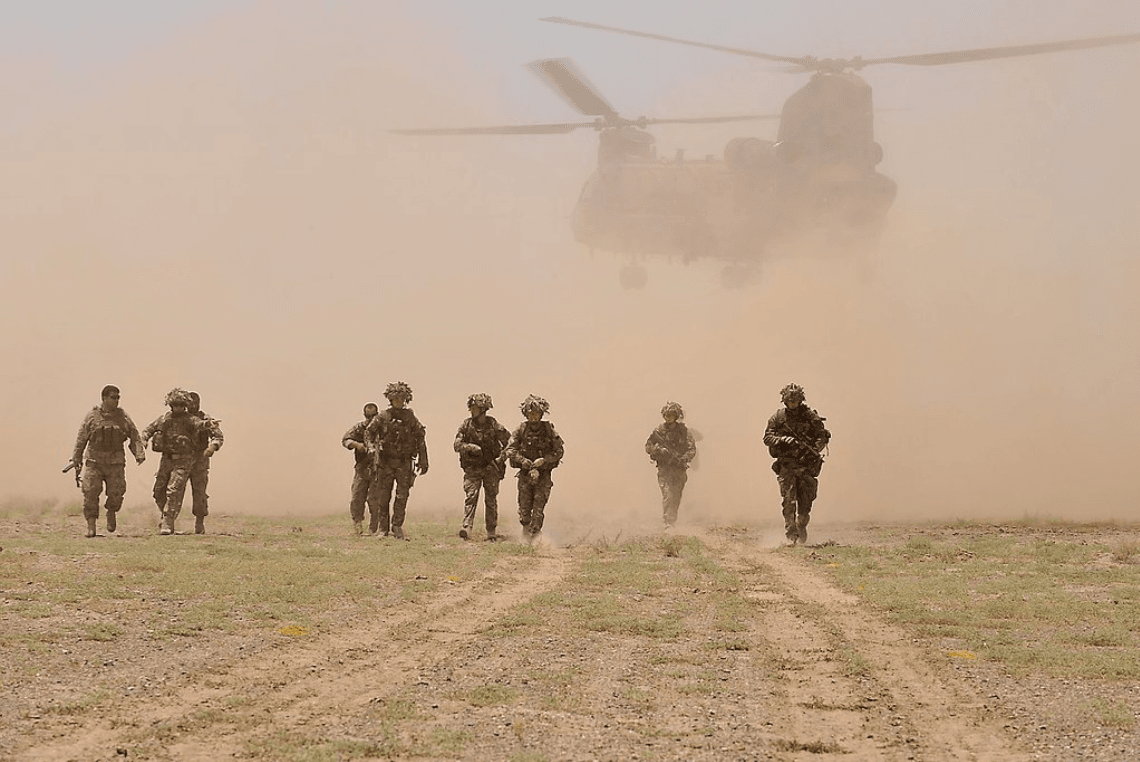US troops in Afghanistan.