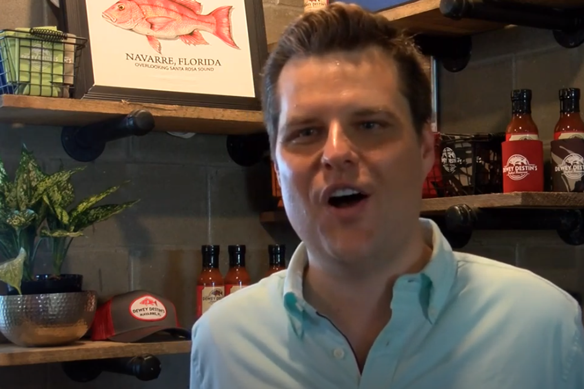 Matt Gaetz Decries Moral Hazard Of Letting Diabetics Live By Subsidizing Insulin