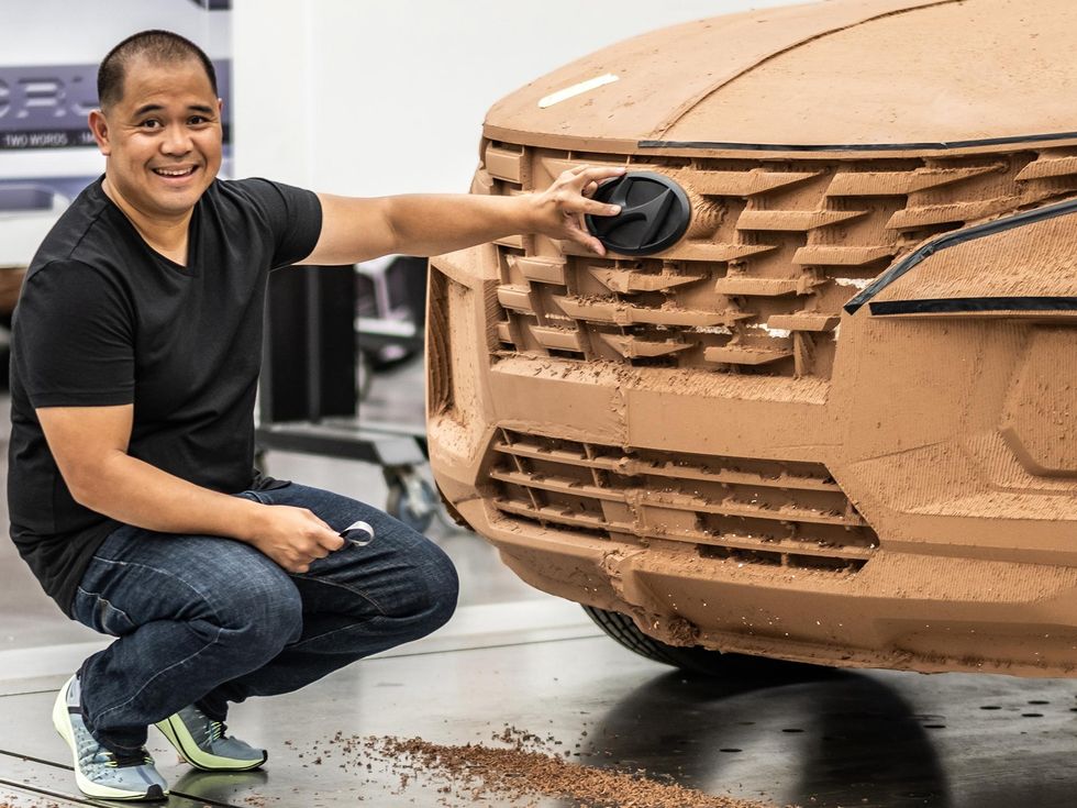 2022 Hyundai Santa Cruz as a working clay model