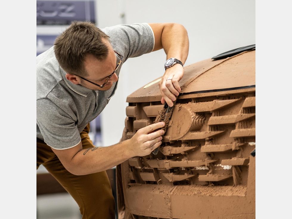 2022 Hyundai Santa Cruz as a working clay model