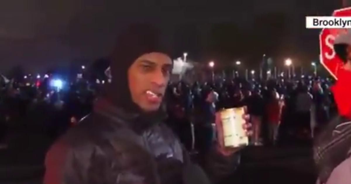 Daunte Wright Protester Trolls Trump During Live CNN Interview With Can Of Soup And A Wink