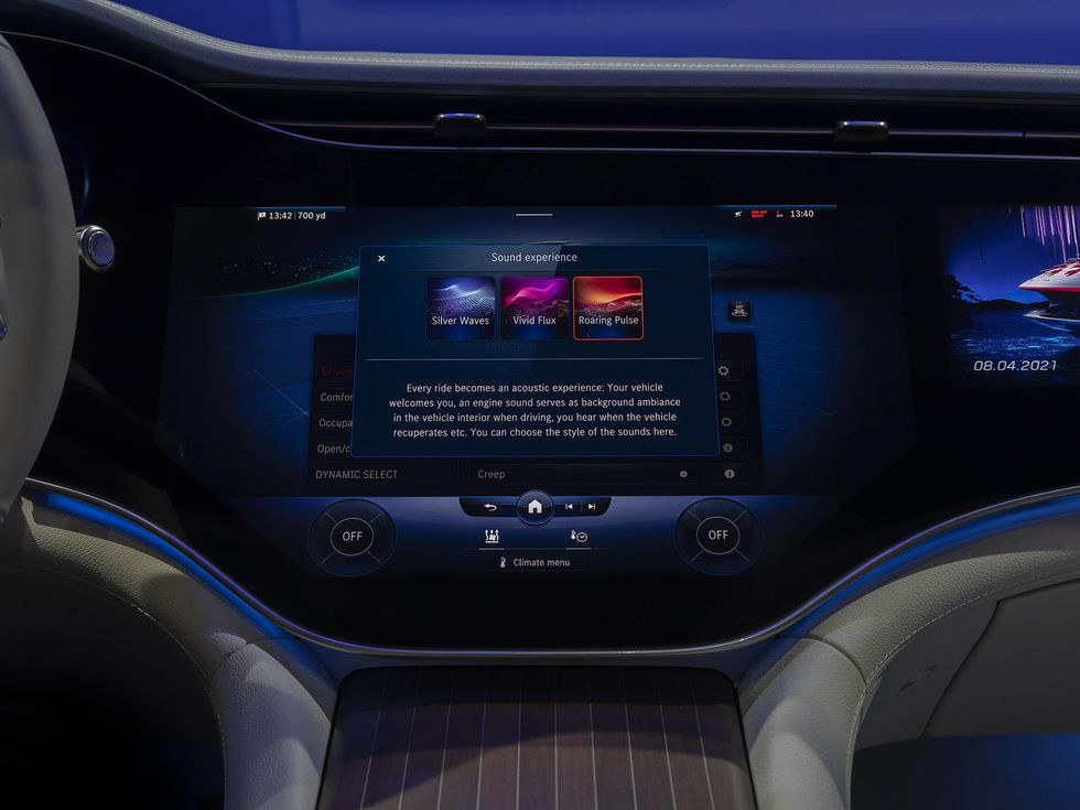 2022 Mercedes EQS: Hyperscreen sound scape