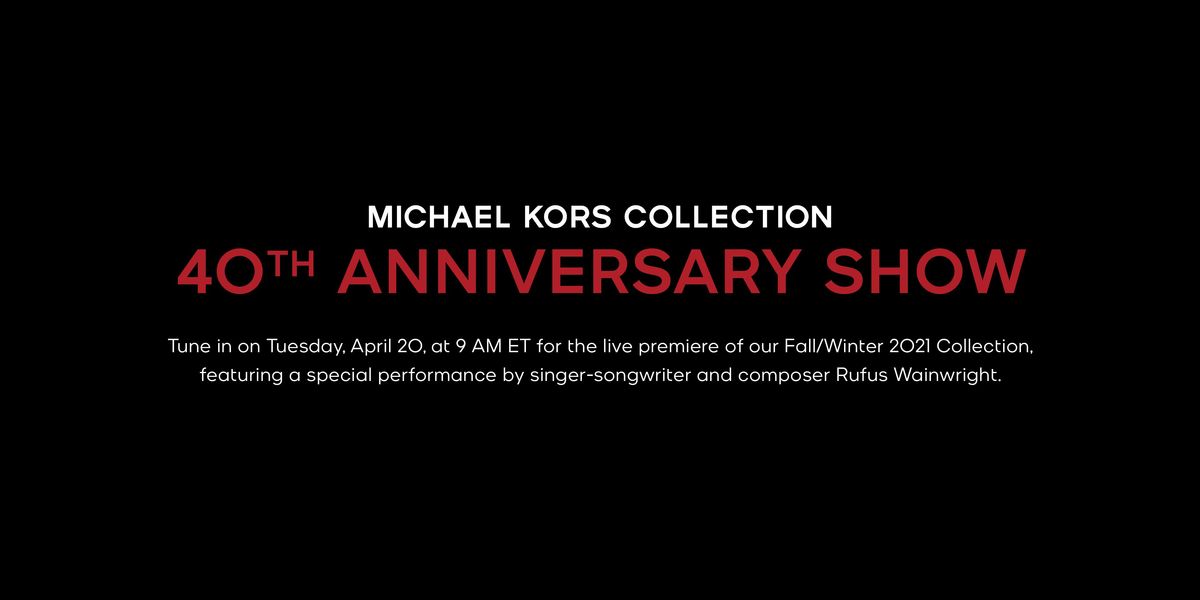 Watch Michael Kors' 40th Anniversary Show Live