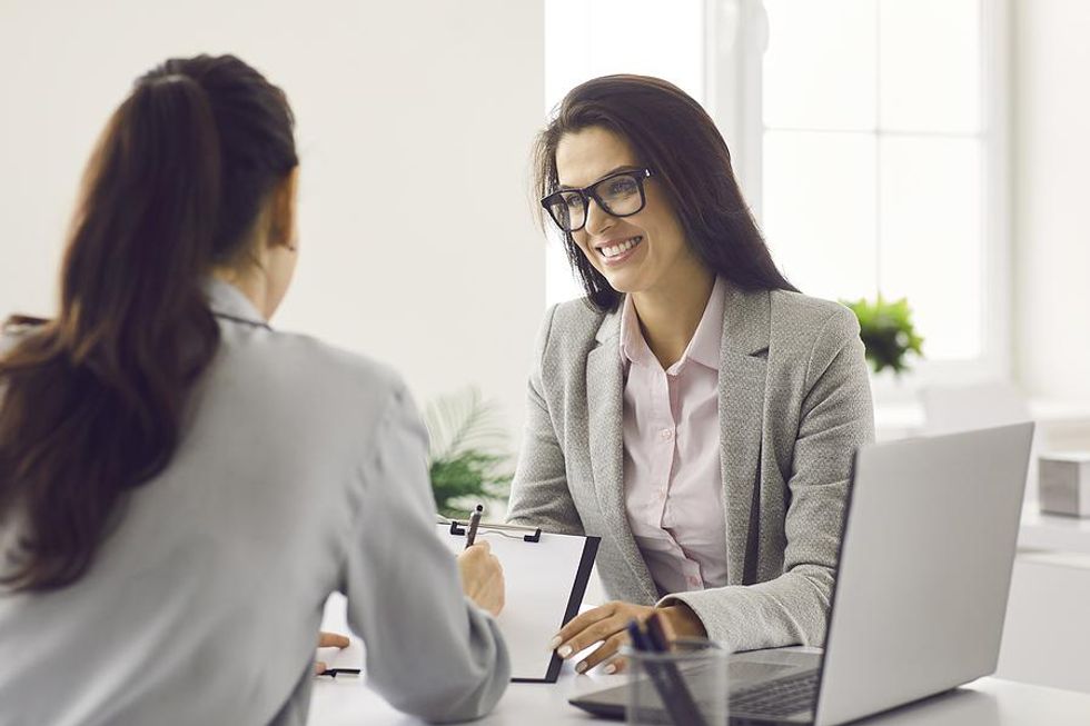 Hiring manager offers the job to the woman