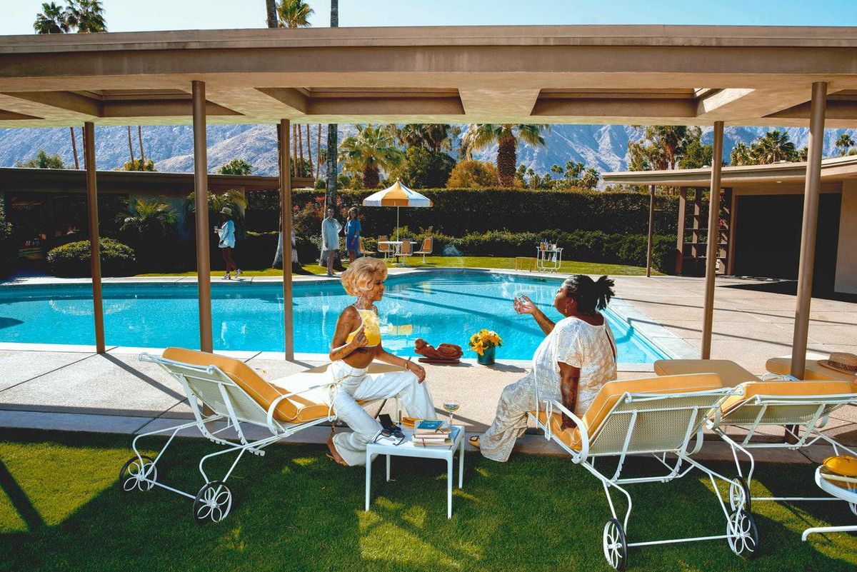 Chika and Slickwoods in the Jay Z and Hype Williams recreation of Slim Aarons