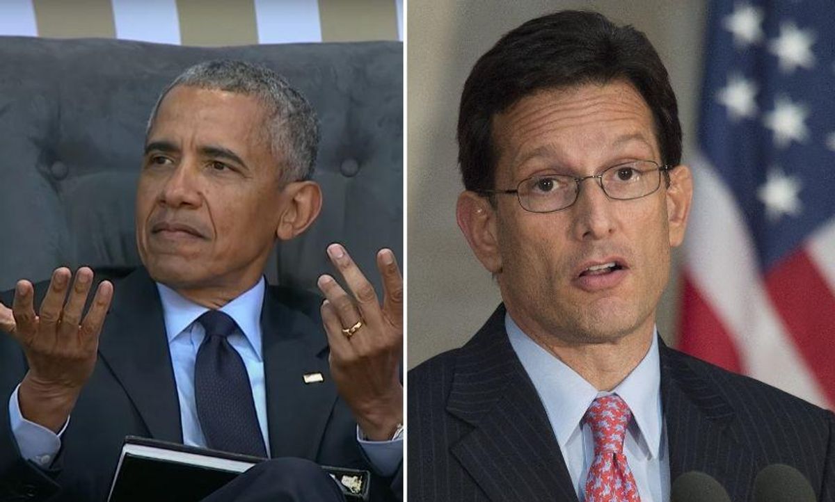 Former GOP House Leader Blames Barack Obama for 'Extreme Element on Both Sides of the Aisle'