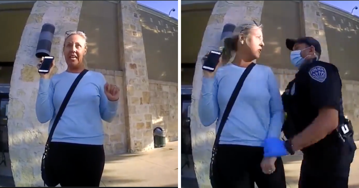 Police Shut Down Anti-Mask 'Christian Woman Of God' After She Launches Into Rant About Her 'Rights'