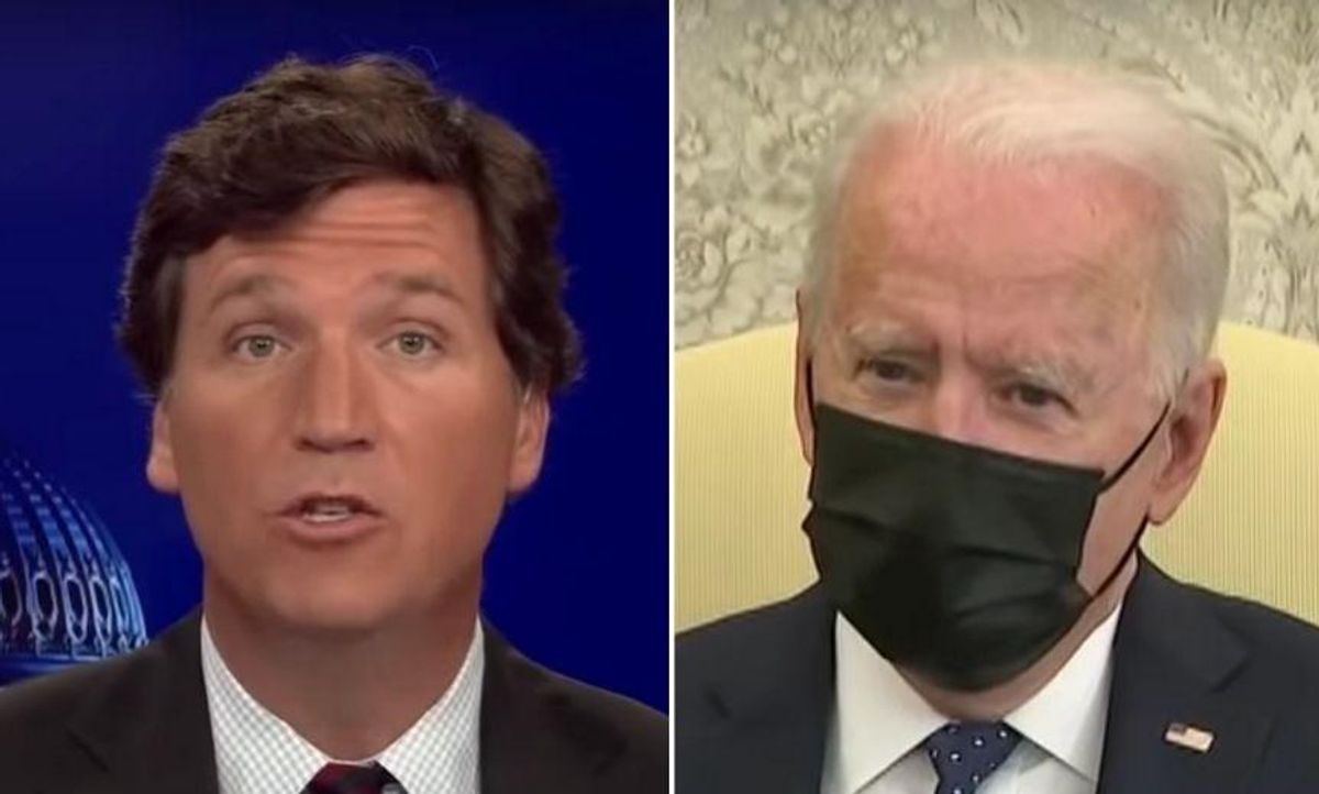 Tucker Tried to Drag Biden for 'Weighing in on a Jury Decision' and People Made Him Instantly Regret It