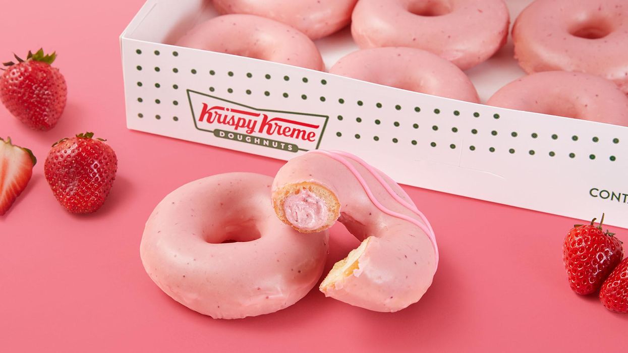 Krispy Kreme brings back strawberry glazed doughnuts for limited time