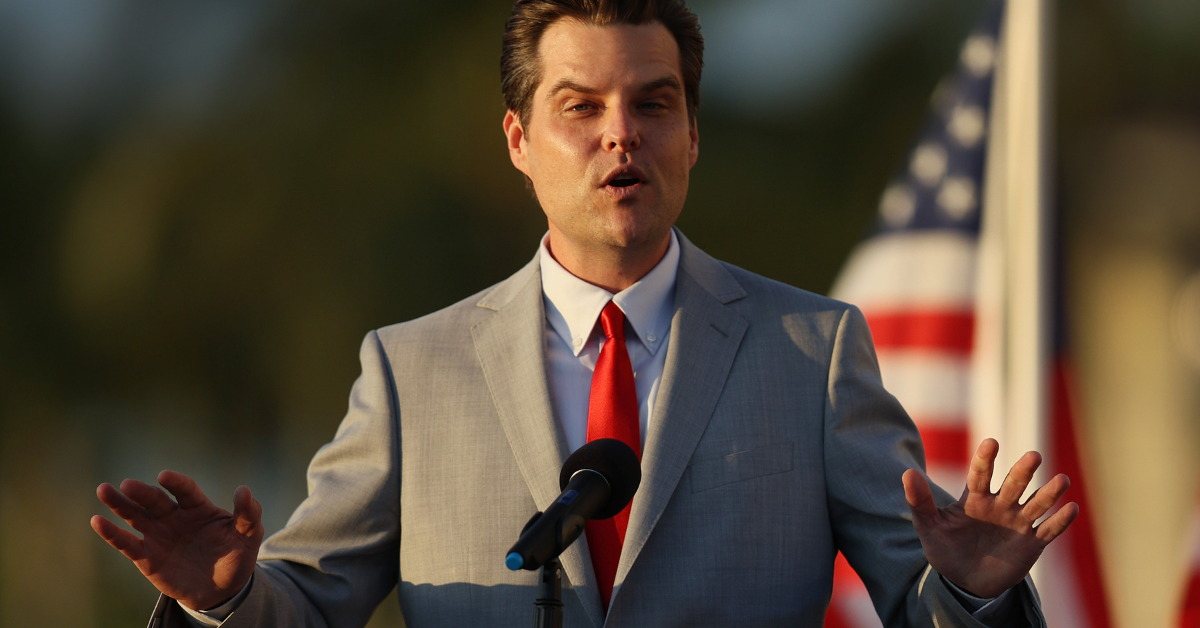 Matt Gaetz Is Getting Predictably Trolled After Begging His Supporters For Donations
