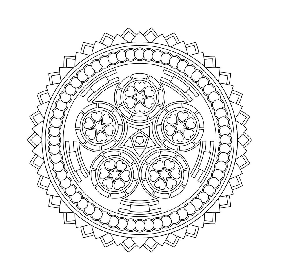 These Printable Mandala And Abstract Coloring Pages Relieve Stress And