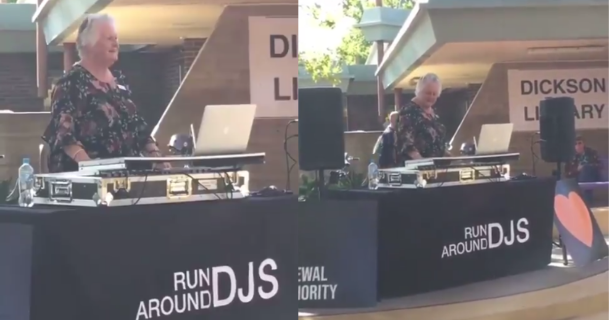 Elderly Woman Grooves As She DJs Outside A Library In Viral Video—And Becomes An Instant Legend