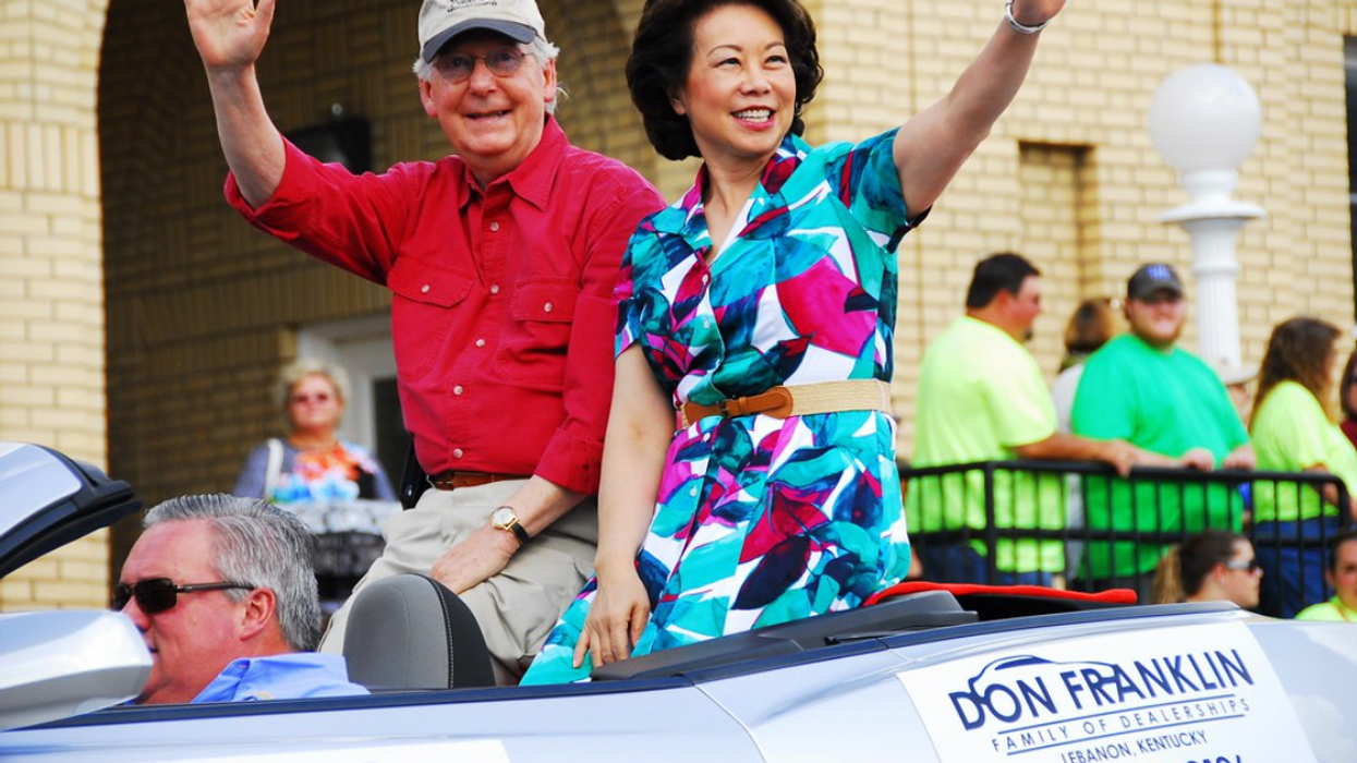 Sen. Mitch McConnell and Elaine Chao
