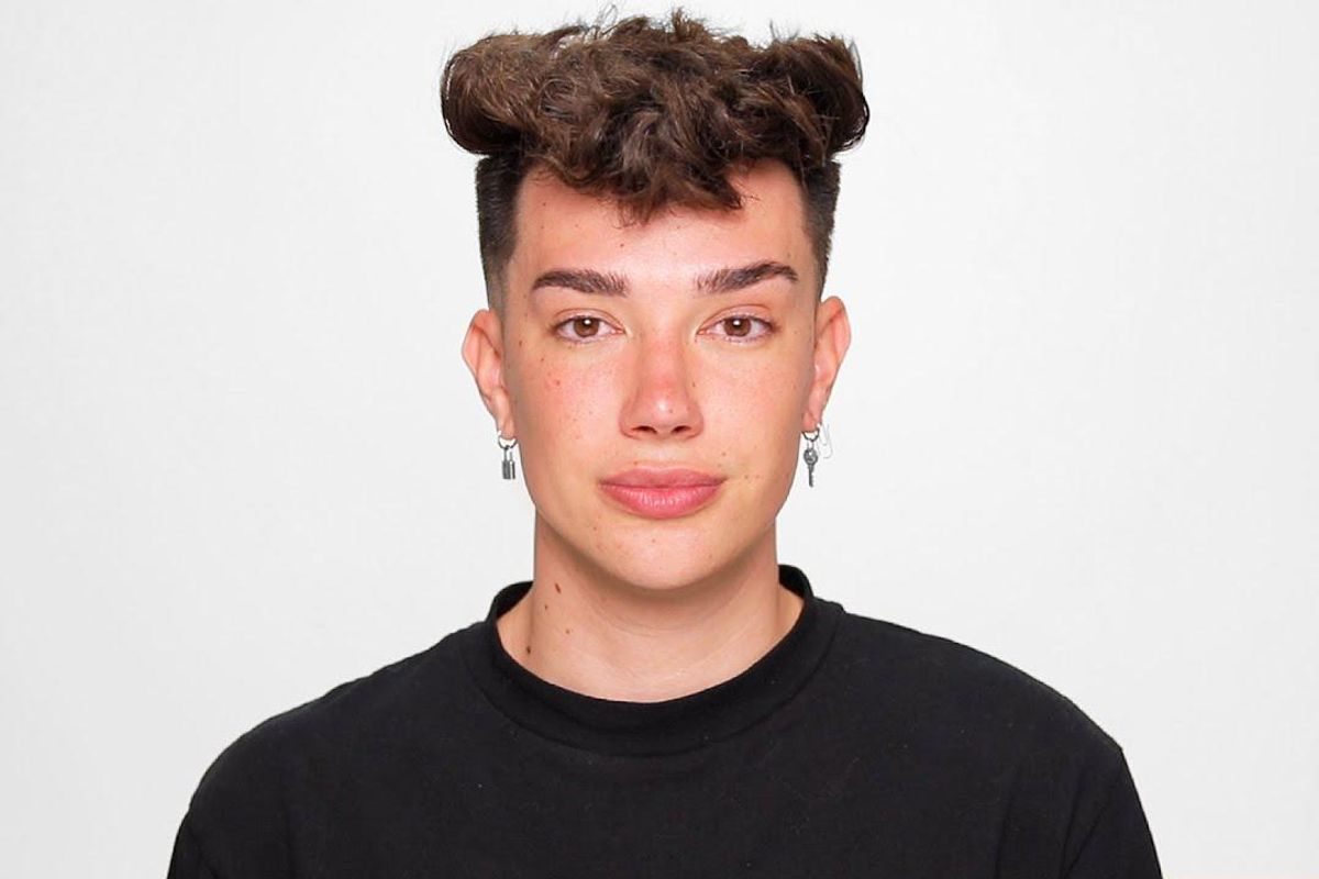 James Charles in his video