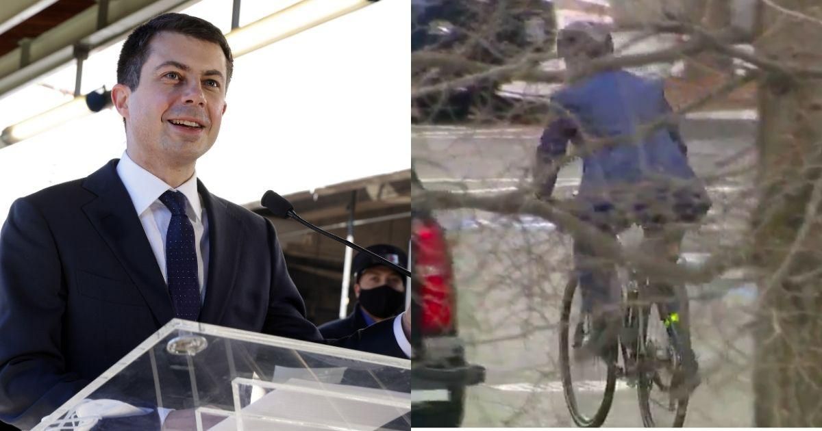 Conservatives Instantly Fact-Checked After Claiming Video Proves Buttigieg 'Staged' Bike Ride To White House
