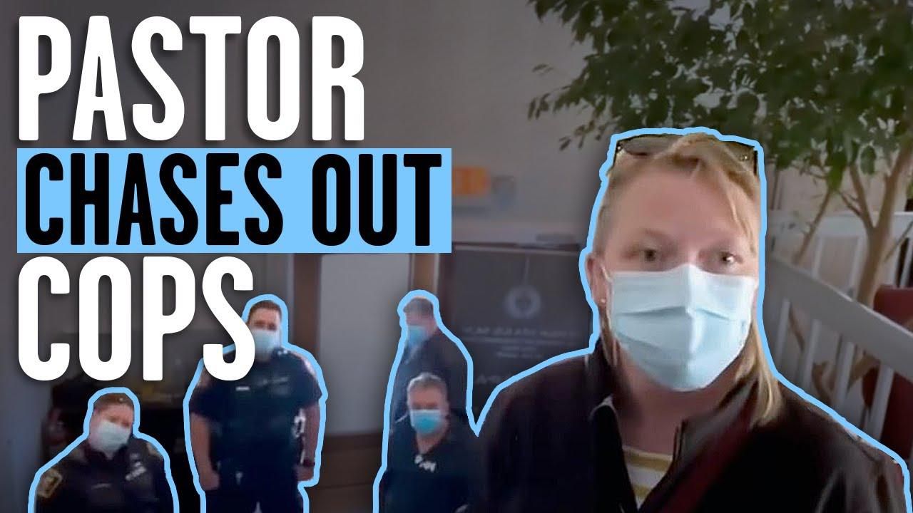‘GET A WARRANT!’ Watch this pastor CHASE OUT intruding cops on Easter weekend