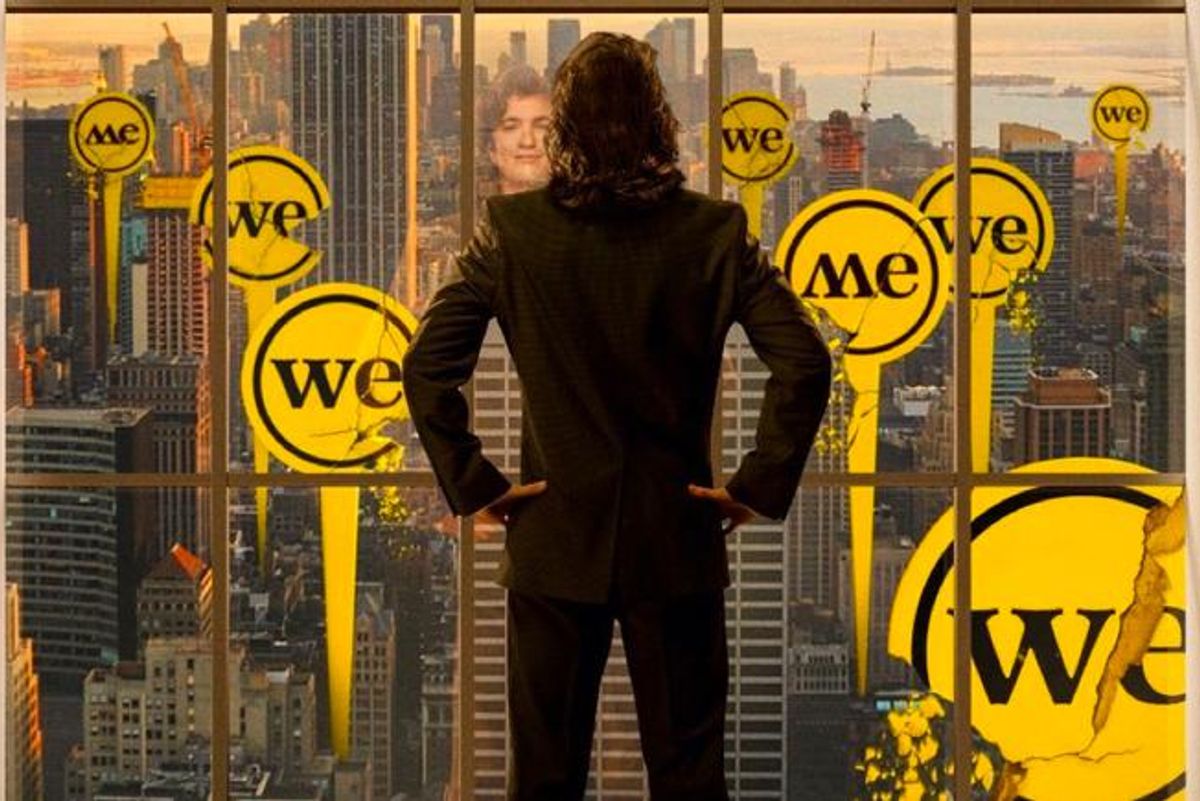 Adam Neumann looking out on his empire