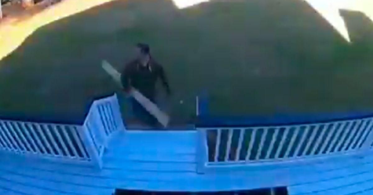 Guy's Painful Deck Repair Fail Looks Like Something Straight Out Of A Cartoon