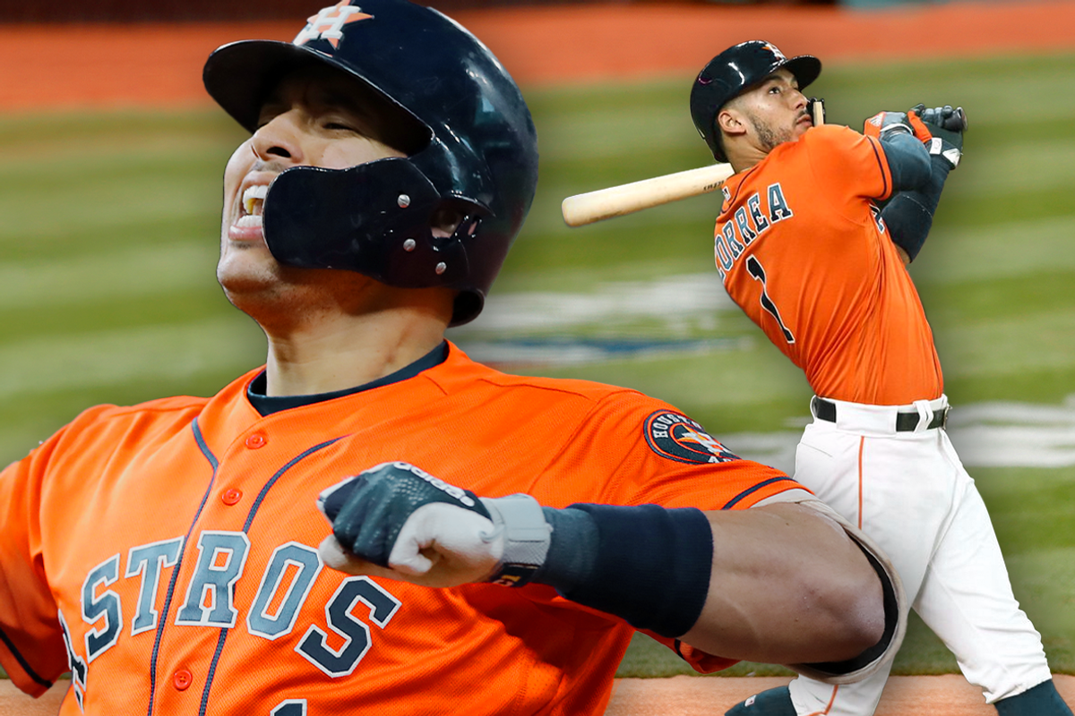 Astros Carlos Correa double